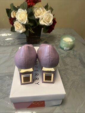 Katy Perry Collections Lavender Square-Toe Pumps